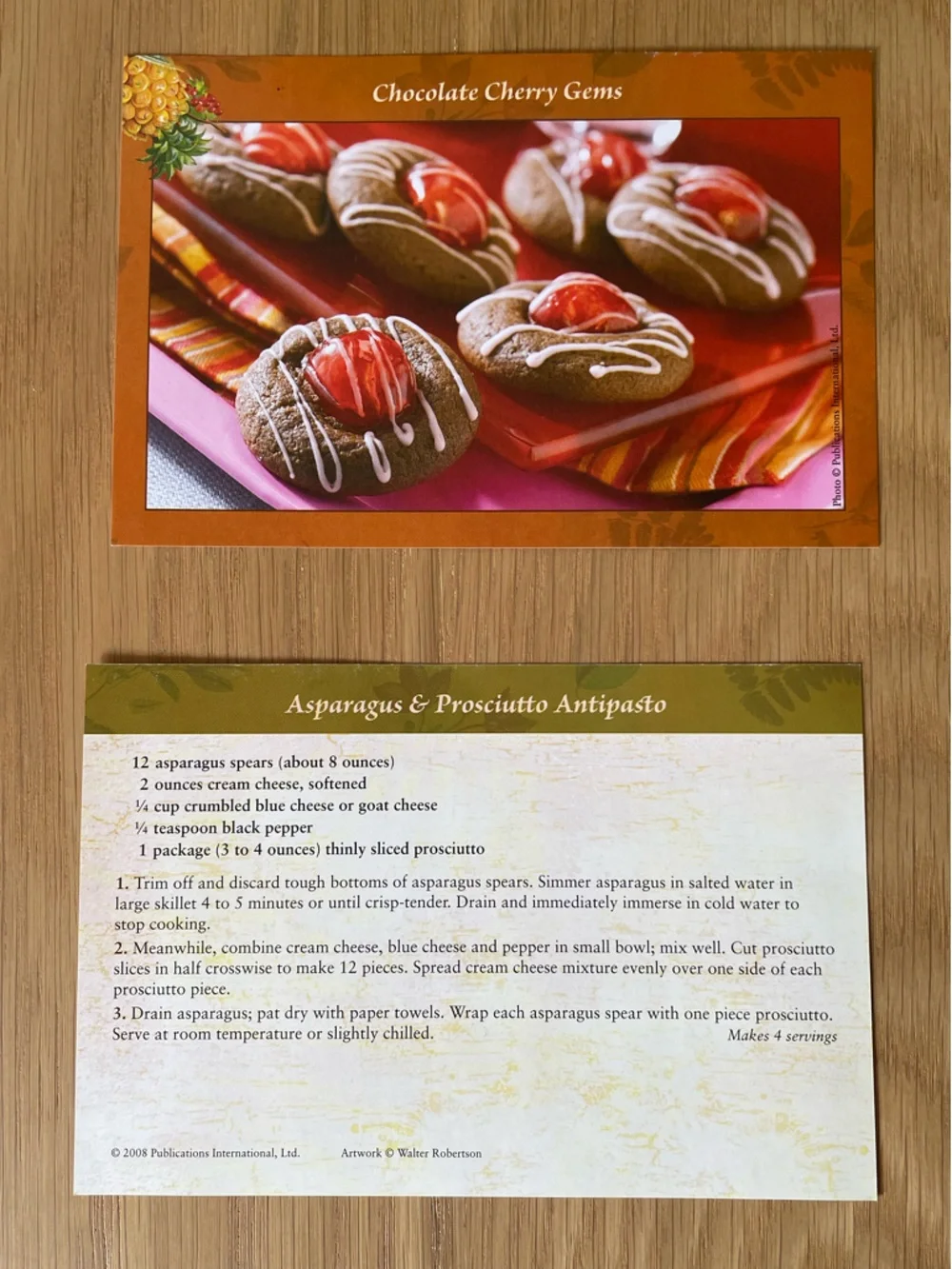 Decorative Peach Fruit Motif Recipe Keepsake Box with Recipe Cards - Picture 12 of 13